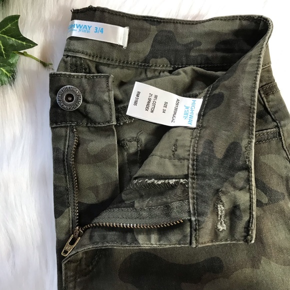 HP🎉Highway camouflage skinny ripped jeans NWOT - Picture 2 of 3